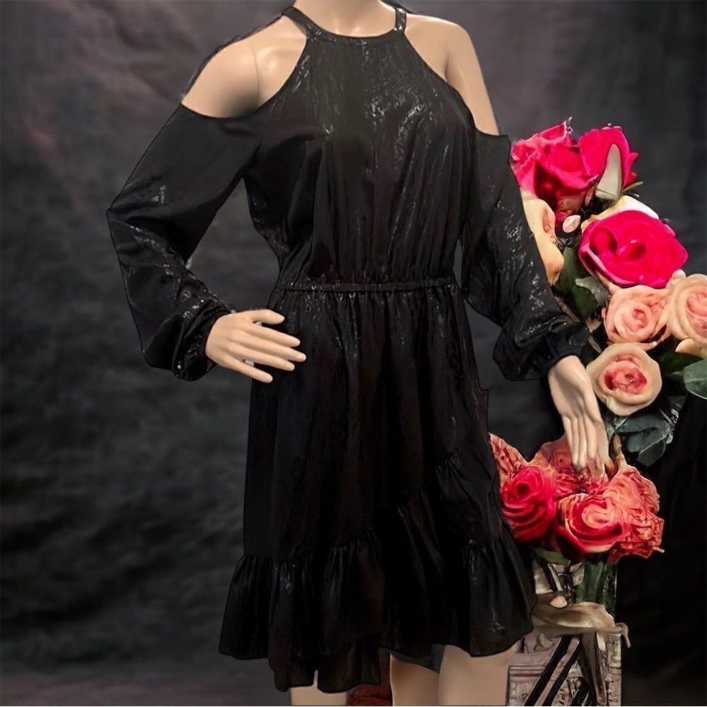 Michael Kors Snakeprint Ruffle Hem Dress NWOT